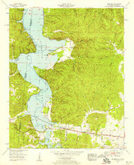 Margerum Alabama Historical topographic map, 1:24000 scale, 7.5 X 7.5 Minute, Year 1953
