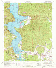 Margerum Alabama Historical topographic map, 1:24000 scale, 7.5 X 7.5 Minute, Year 1953