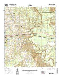 Marion Junction Alabama Current topographic map, 1:24000 scale, 7.5 X 7.5 Minute, Year 2014