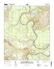 Mason Bend Alabama Current topographic map, 1:24000 scale, 7.5 X 7.5 Minute, Year 2014