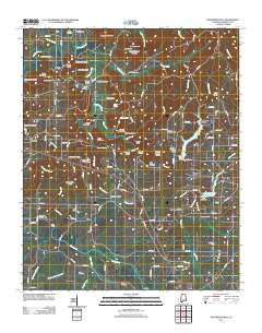 Masterson Mill Alabama Historical topographic map, 1:24000 scale, 7.5 X 7.5 Minute, Year 2011