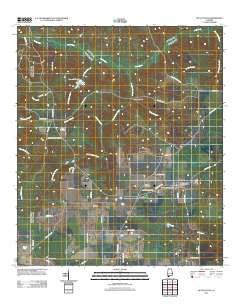 McCullough Alabama Historical topographic map, 1:24000 scale, 7.5 X 7.5 Minute, Year 2011