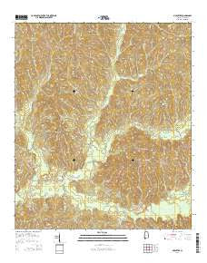 McEntyre Alabama Current topographic map, 1:24000 scale, 7.5 X 7.5 Minute, Year 2014