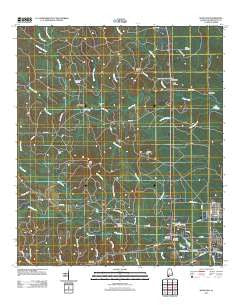 McIntosh Alabama Historical topographic map, 1:24000 scale, 7.5 X 7.5 Minute, Year 2011