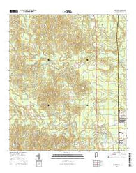 McIntosh Alabama Current topographic map, 1:24000 scale, 7.5 X 7.5 Minute, Year 2014