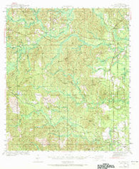 McIntosh Alabama Historical topographic map, 1:62500 scale, 15 X 15 Minute, Year 1943