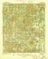 McIntosh Alabama Historical topographic map, 1:62500 scale, 15 X 15 Minute, Year 1944