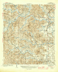 McIntosh Alabama Historical topographic map, 1:62500 scale, 15 X 15 Minute, Year 1944