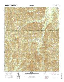 McWilliams Alabama Current topographic map, 1:24000 scale, 7.5 X 7.5 Minute, Year 2014