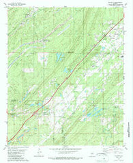 Mc Calla Alabama Historical topographic map, 1:24000 scale, 7.5 X 7.5 Minute, Year 1980