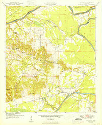 Mc Dowell Alabama Historical topographic map, 1:24000 scale, 7.5 X 7.5 Minute, Year 1949