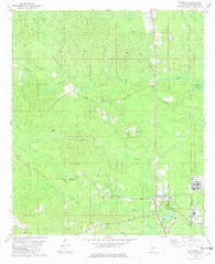 Mc Intosh Alabama Historical topographic map, 1:24000 scale, 7.5 X 7.5 Minute, Year 1982
