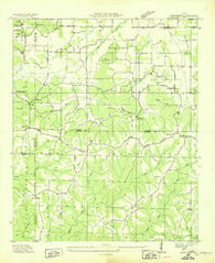 Mc Kendry Alabama Historical topographic map, 1:24000 scale, 7.5 X 7.5 Minute, Year 1936