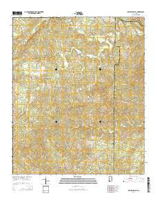 Mellow Valley Alabama Current topographic map, 1:24000 scale, 7.5 X 7.5 Minute, Year 2014