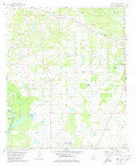 Melton Alabama Historical topographic map, 1:24000 scale, 7.5 X 7.5 Minute, Year 1980