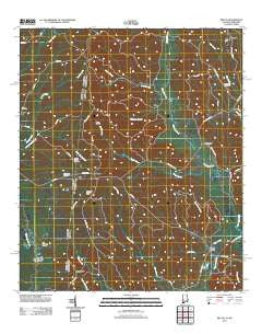 Melvin Alabama Historical topographic map, 1:24000 scale, 7.5 X 7.5 Minute, Year 2011