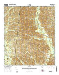 Melvin Alabama Current topographic map, 1:24000 scale, 7.5 X 7.5 Minute, Year 2014