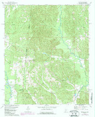 Melvin Alabama Historical topographic map, 1:24000 scale, 7.5 X 7.5 Minute, Year 1978