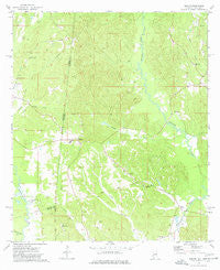 Melvin Alabama Historical topographic map, 1:24000 scale, 7.5 X 7.5 Minute, Year 1974