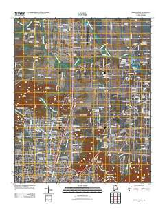 Meridianville Alabama Historical topographic map, 1:24000 scale, 7.5 X 7.5 Minute, Year 2011