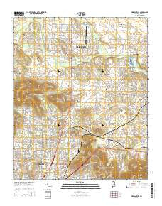 Meridianville Alabama Current topographic map, 1:24000 scale, 7.5 X 7.5 Minute, Year 2014