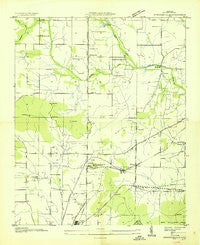 Meridianville Alabama Historical topographic map, 1:24000 scale, 7.5 X 7.5 Minute, Year 1936