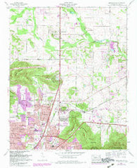 Meridianville Alabama Historical topographic map, 1:24000 scale, 7.5 X 7.5 Minute, Year 1964