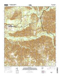 Mexia Alabama Current topographic map, 1:24000 scale, 7.5 X 7.5 Minute, Year 2014