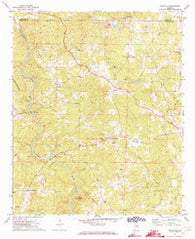 Micaville Alabama Historical topographic map, 1:24000 scale, 7.5 X 7.5 Minute, Year 1970