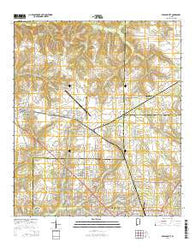 Midland City Alabama Current topographic map, 1:24000 scale, 7.5 X 7.5 Minute, Year 2014