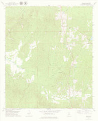 Miller Alabama Historical topographic map, 1:24000 scale, 7.5 X 7.5 Minute, Year 1978