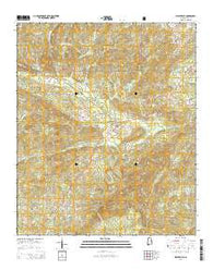 Millerville Alabama Current topographic map, 1:24000 scale, 7.5 X 7.5 Minute, Year 2014