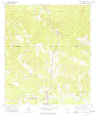 Millry North Alabama Historical topographic map, 1:24000 scale, 7.5 X 7.5 Minute, Year 1974
