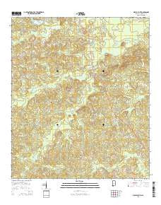 Millry South Alabama Current topographic map, 1:24000 scale, 7.5 X 7.5 Minute, Year 2014