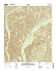 Milton Alabama Current topographic map, 1:24000 scale, 7.5 X 7.5 Minute, Year 2014