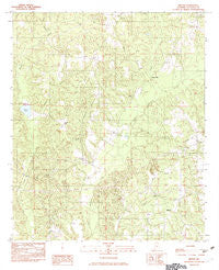 Milton Alabama Historical topographic map, 1:24000 scale, 7.5 X 7.5 Minute, Year 1982