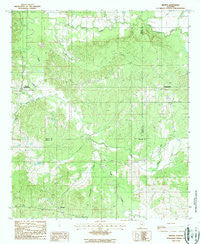 Minter Alabama Historical topographic map, 1:24000 scale, 7.5 X 7.5 Minute, Year 1987
