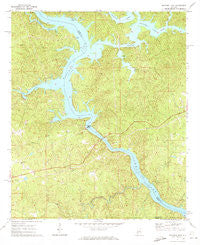 Mitchell Dam Alabama Historical topographic map, 1:24000 scale, 7.5 X 7.5 Minute, Year 1971