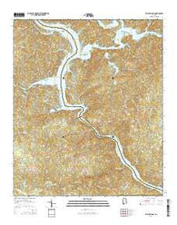 Mitchell Dam Alabama Current topographic map, 1:24000 scale, 7.5 X 7.5 Minute, Year 2014