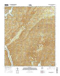 Mitchell Dam NW Alabama Current topographic map, 1:24000 scale, 7.5 X 7.5 Minute, Year 2014