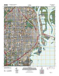 Mobile Alabama Historical topographic map, 1:24000 scale, 7.5 X 7.5 Minute, Year 2011