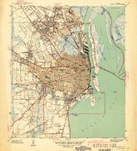 Mobile Alabama Historical topographic map, 1:31680 scale, 7.5 X 7.5 Minute, Year 1940