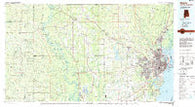 Mobile Alabama Historical topographic map, 1:100000 scale, 30 X 60 Minute, Year 1984
