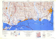 Mobile Alabama Historical topographic map, 1:250000 scale, 1 X 2 Degree, Year 1984