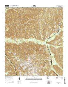 Monroeville Alabama Current topographic map, 1:24000 scale, 7.5 X 7.5 Minute, Year 2014