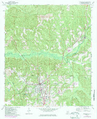 Monroeville Alabama Historical topographic map, 1:24000 scale, 7.5 X 7.5 Minute, Year 1972