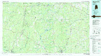 Monroeville Alabama Historical topographic map, 1:100000 scale, 30 X 60 Minute, Year 1986