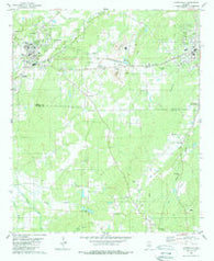 Montevallo Alabama Historical topographic map, 1:24000 scale, 7.5 X 7.5 Minute, Year 1980