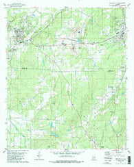 Montevallo Alabama Historical topographic map, 1:24000 scale, 7.5 X 7.5 Minute, Year 1980