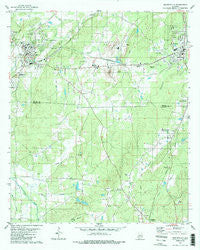 Montevallo Alabama Historical topographic map, 1:24000 scale, 7.5 X 7.5 Minute, Year 1980